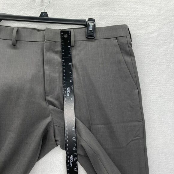 Haggar Dress Pants Women's 36x30 Gray Performance Stretch Straight Leg Waistband - Picture 7 of 12